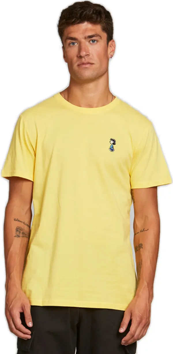 Dedicated Dedicated T-shirt Stockholm Lucy Yellow Мъже - Тениски Dedicated - Жълт - 18195-S - Size: S