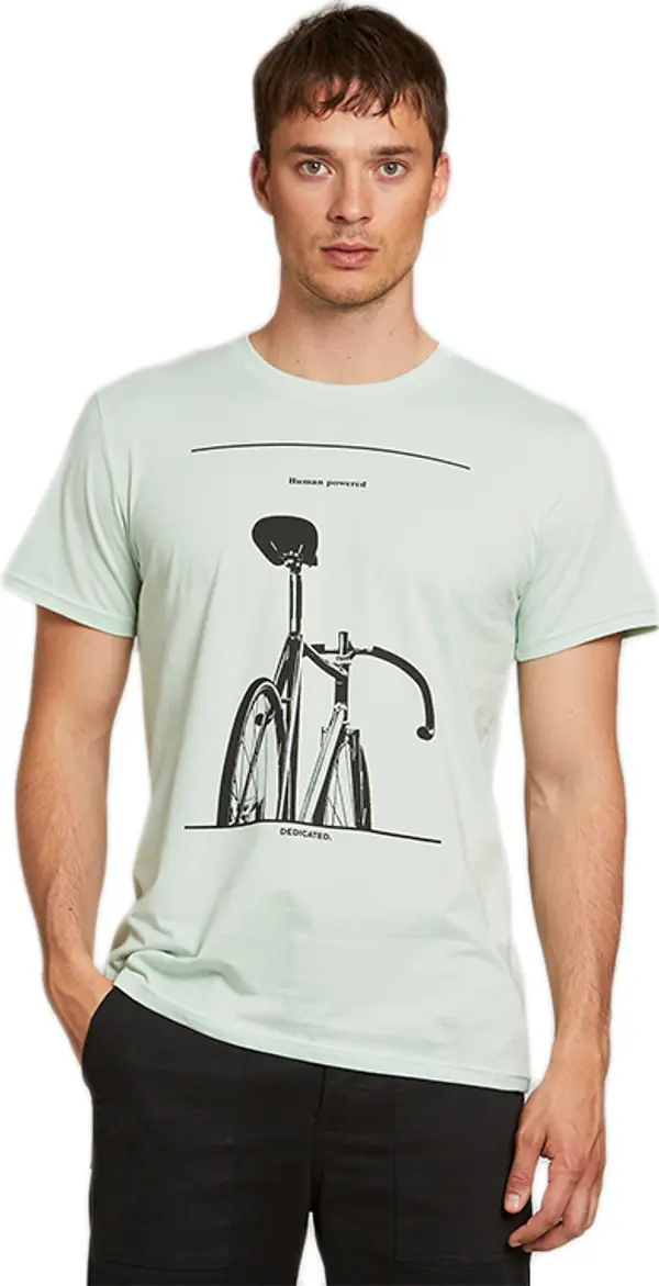 Dedicated Dedicated T-shirt Stockholm Simplicity Bike Mint Мъже - Тениски Dedicated - Зелен - 18282-XL - Size: XL