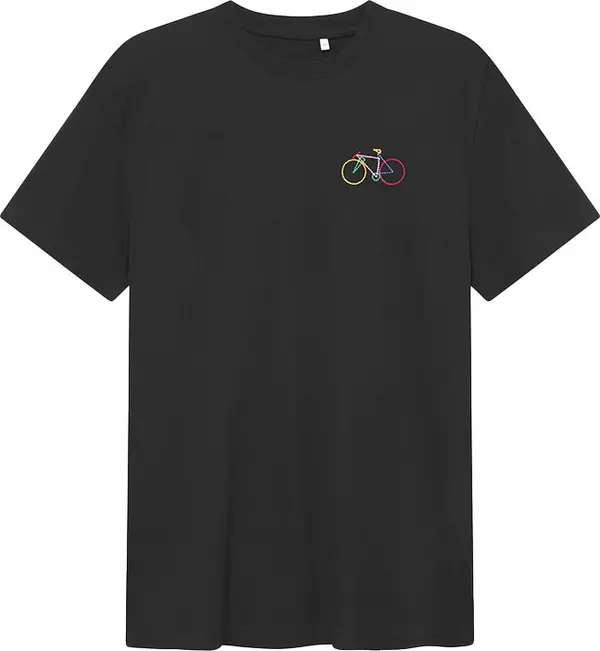 Dedicated Dedicated T-shirt Stockholm Small Paper Cut Bike Black Мъже - Тениски Dedicated - Черен - 22811-XL - Size: XL