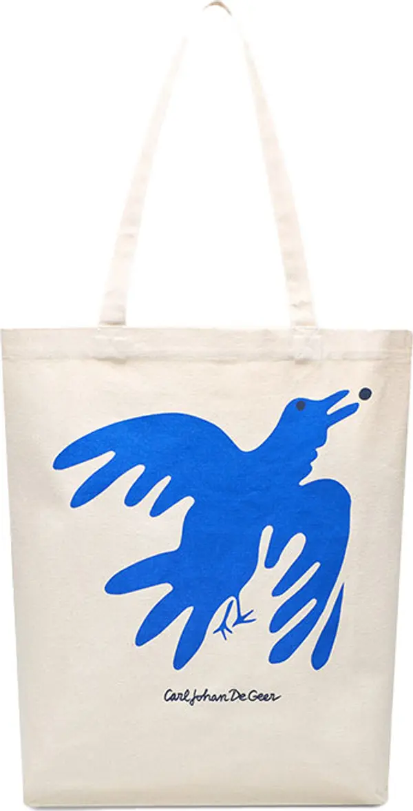 Dedicated Dedicated Tote Bag Torekov The Phoenix Bird Off-White Unisex - Раници и чанти Dedicated - Бял - 22879-One-size - Size: One size