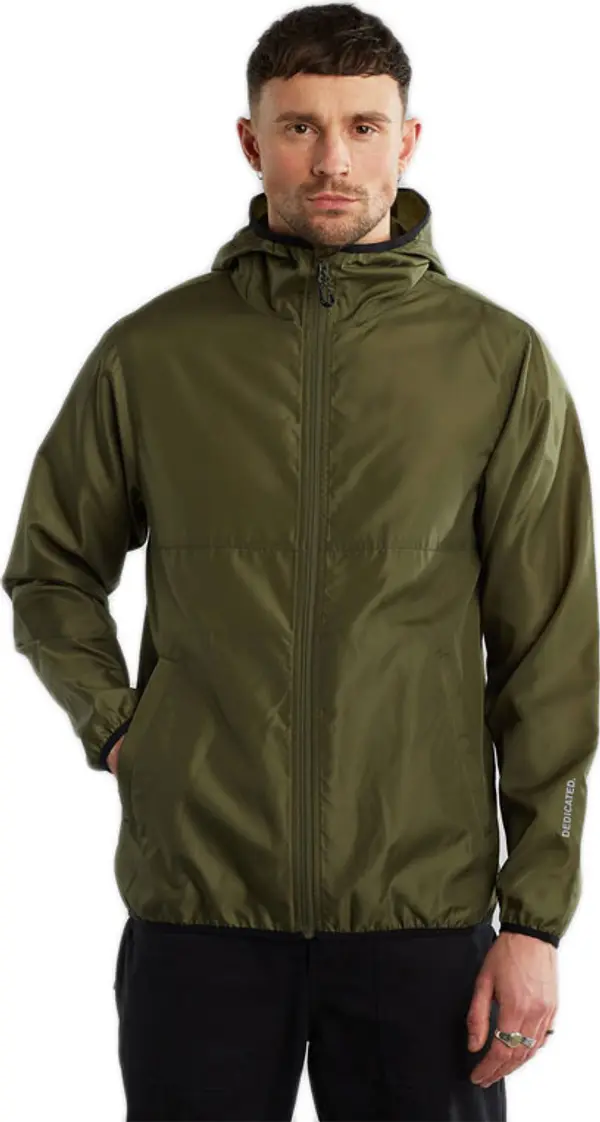 Dedicated Dedicated Windbreaker Skara Leaf Green Мъже - Суитшърти и блузи с качулка Dedicated - Зелен - 18983-XL - Size: XL