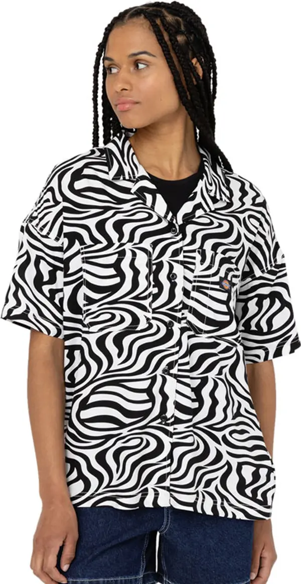 Dickies Dickies Leesburg Shirt W Cloud Zebra Жени - Риза Dickies - Розов - DK0A4Y7TF31-L - Size: L