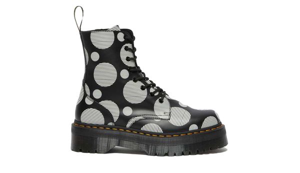 Dr. Martens Dr. Martens Jadon Polka Dot Smooth Leather Platform Boots