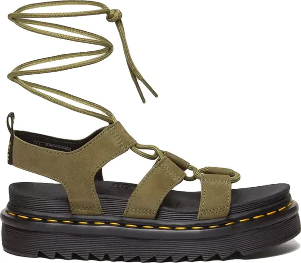 Dr. Martens Dr. Martens Nartilla Tumbled Nubuck Leather Gladiator Sandals W Жени - Обувки Dr. Martens - Зелен - DM31738357-6.5 - Size: 6.5