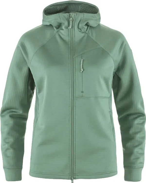 Fjällräven Fjällräven Abisko Grid Fleece Hoodie W Жени - Суитшърти и блузи с качулка Fjällräven - Зелен - F14600184-614-M - Size: M