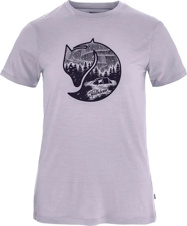 Fjällräven Fjällräven Abisko Wool Fox SS W Жени - Тениски Fjällräven - Лилав - F84118-452-555-XS - Size: XS