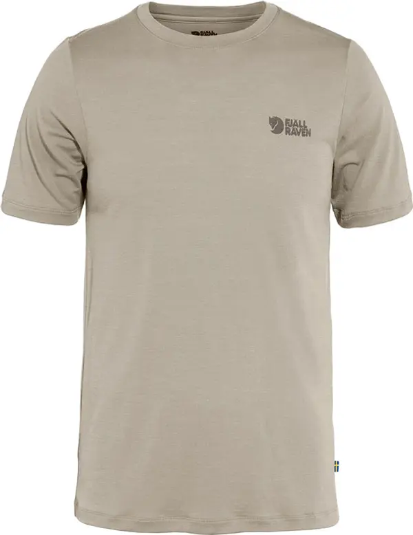 Fjällräven Fjällräven Abisko Wool Logo SS M Мъже - Тениски Fjällräven - Кафяв - F86977-114-S - Size: S