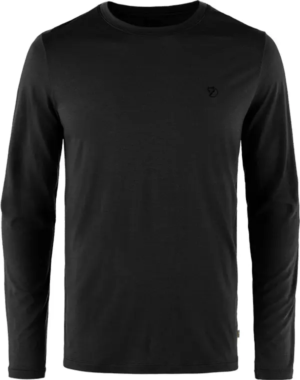 Fjällräven Fjällräven Abisko Wool LS M Мъже - Тениски Fjällräven - Черен - F87194-550-S - Size: S