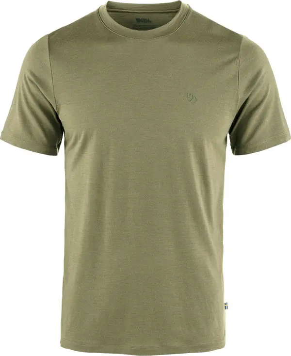 Fjällräven Fjällräven Abisko Wool SS M Мъже - Тениски Fjällräven - Зелен - F87193-622-S - Size: S