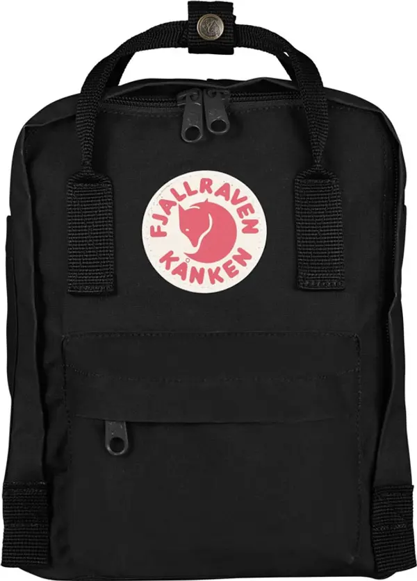 Fjällräven Fjällräven Kånken Mini Kids Black Unisex - Раници и чанти Fjällräven - Черен - F23561-550-One-size - Size: One size