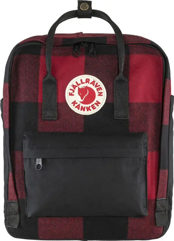Fjällräven Fjällräven Kånken Re-Wool Red Black Unisex - Раници и чанти Fjällräven - Черен - F23330-320-550-One-size - Size: One size