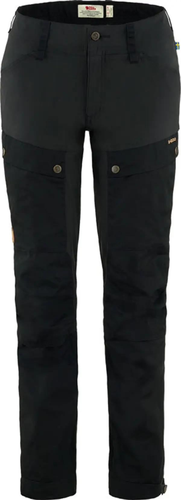 Fjällräven Fjällräven Keb Trousers Curved W Short Жени - Панталони Fjällräven - Черен - F89852S-550-32 - Size: 32