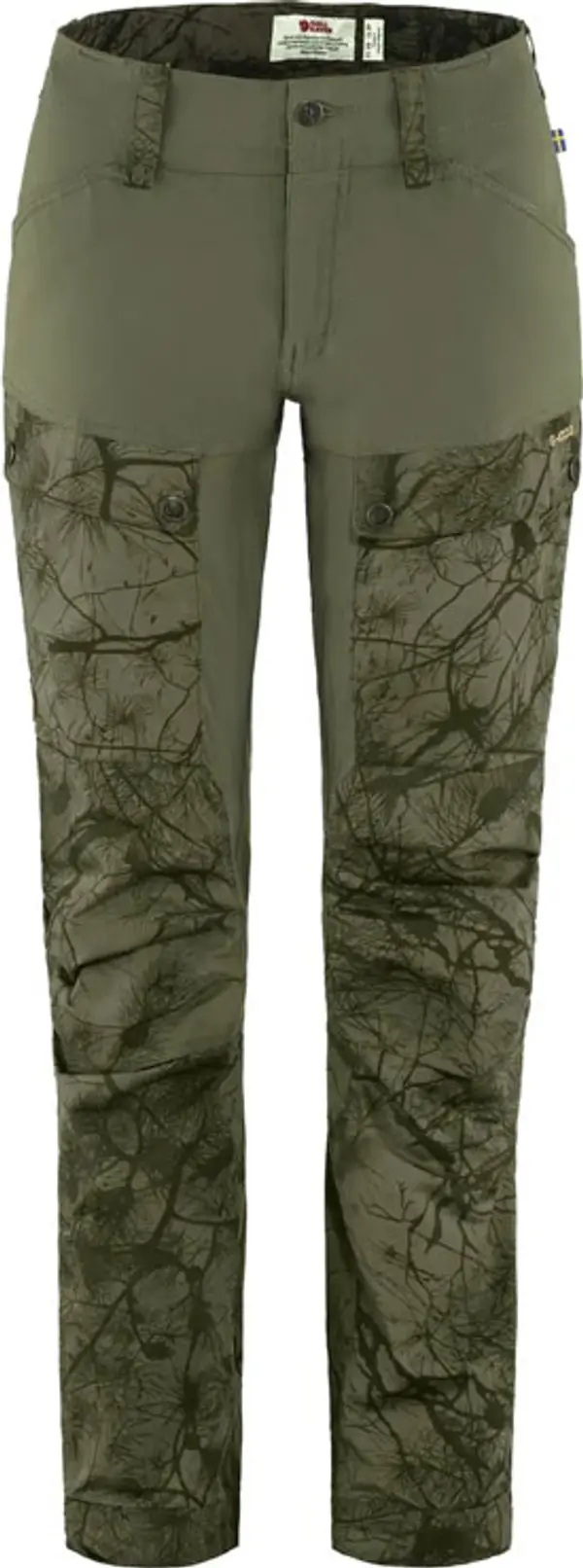 Fjällräven Fjällräven Keb Trousers W Green Camo Жени - Панталони Fjällräven - Син - F89898S-626-625-36 - Size: 36