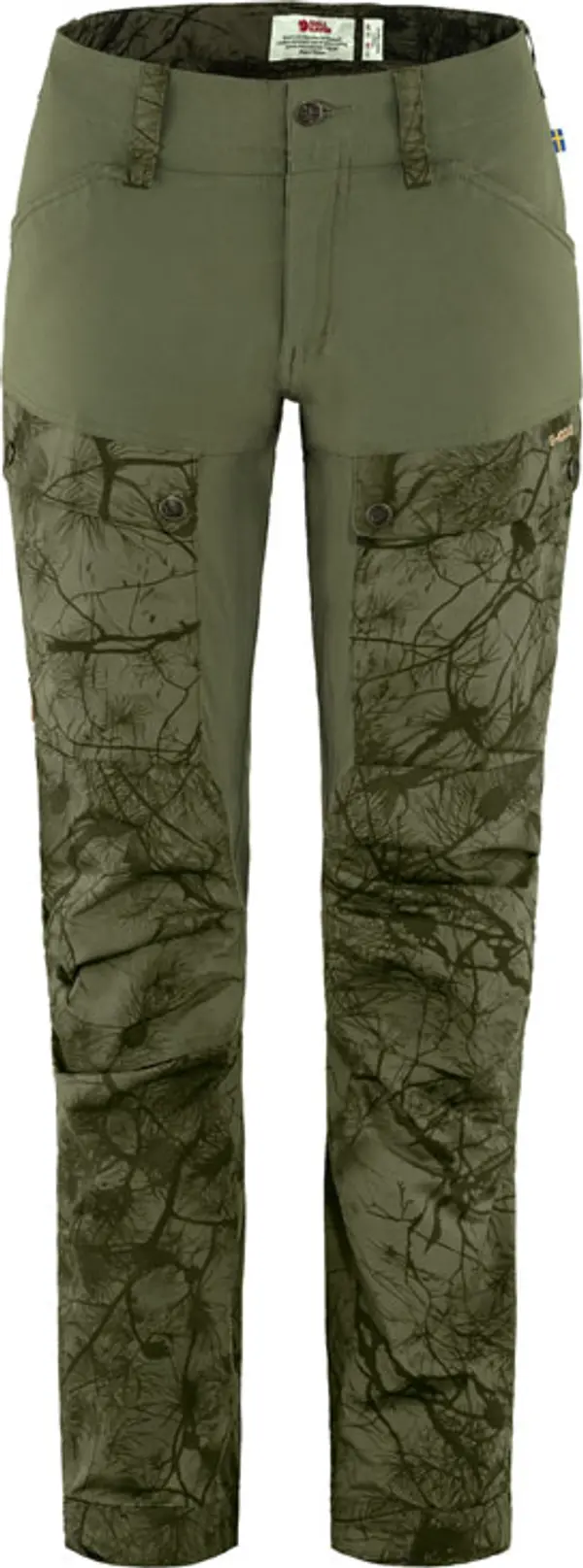 Fjällräven Fjällräven Keb Trousers W reg Green Camo Жени - Панталони Fjällräven - Зелен - F89898-626-625-32 - Size: 32