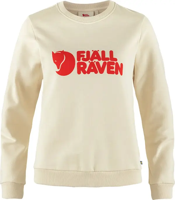 Fjällräven Fjällräven Logo Sweater W Chalk White-Flame Жени - Суитшърти и блузи с качулка Fjällräven - Бял - F84143-113-214-L - Size: L