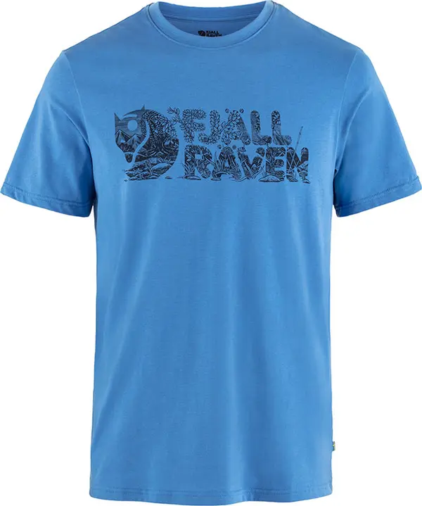 Fjällräven Fjällräven Lush Logo T-shirt M Мъже - Тениски Fjällräven - Син - F12600219-525-S - Size: S