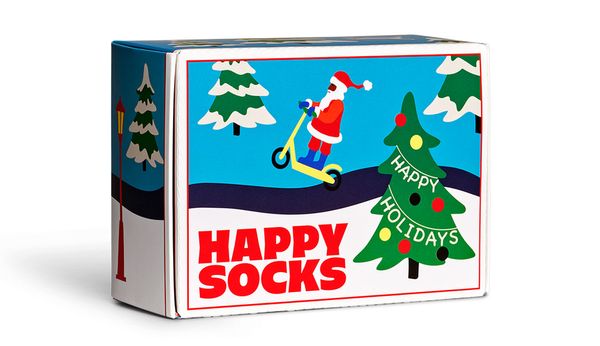 Happy Socks Happy Socks 2-Pack Happy Holidays Socks Gift Set
