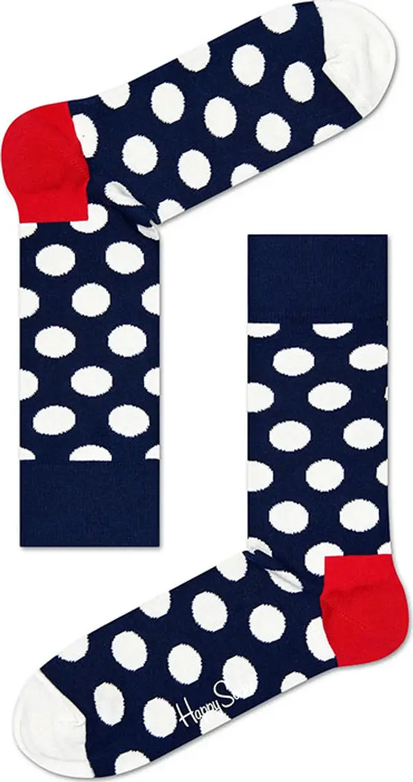 Happy Socks Happy Socks Big Dot Sock Unisex - Чорапи Happy Socks - Черен - BDO01-6650-4-7 - Size: 4-7