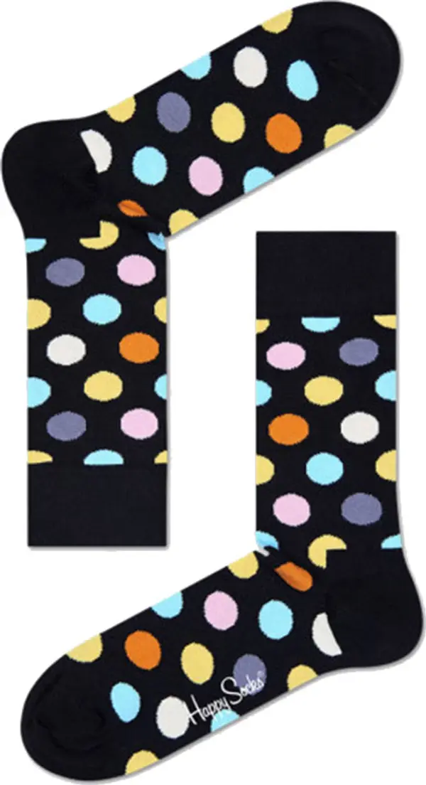 Happy Socks Happy Socks Big Dot Sock Unisex - Чорапи Happy Socks - Черен - BDO01-9350-4-7 - Size: 4-7
