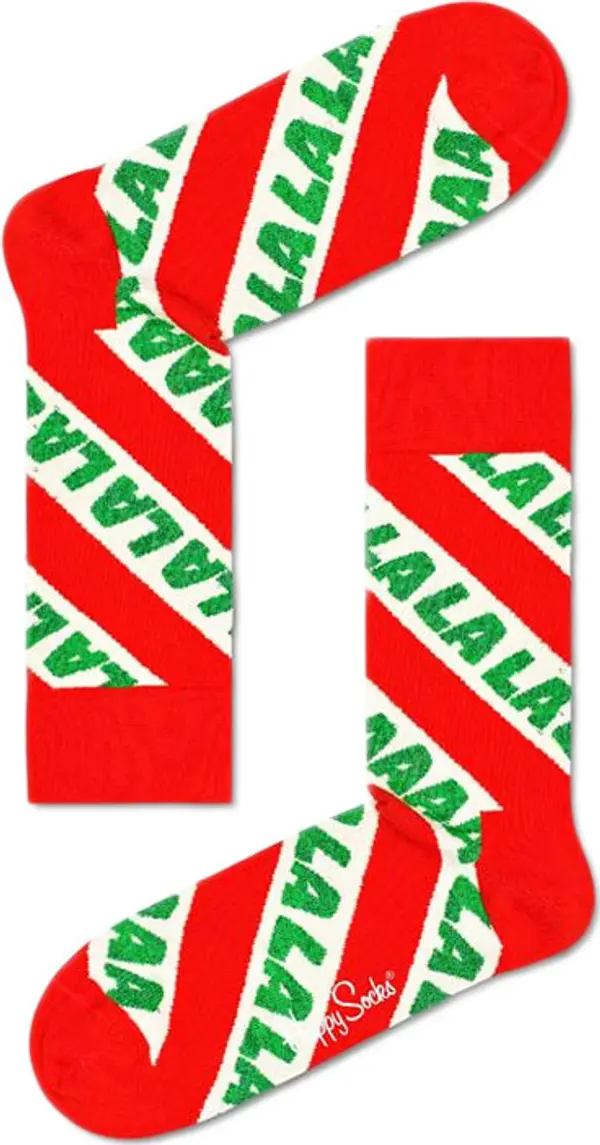 Happy Socks Happy Socks Fa La La La Sock Мъже - Чорапи Happy Socks - Червен - FAL01-4300-4-7 - Size: 4-7