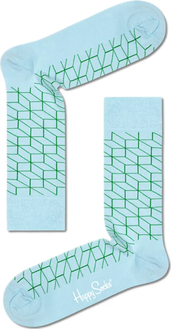 Happy Socks Happy Socks Filled Optic Unisex - Чорапи Happy Socks - Син - FIO01-6005-4-7 - Size: 4-7