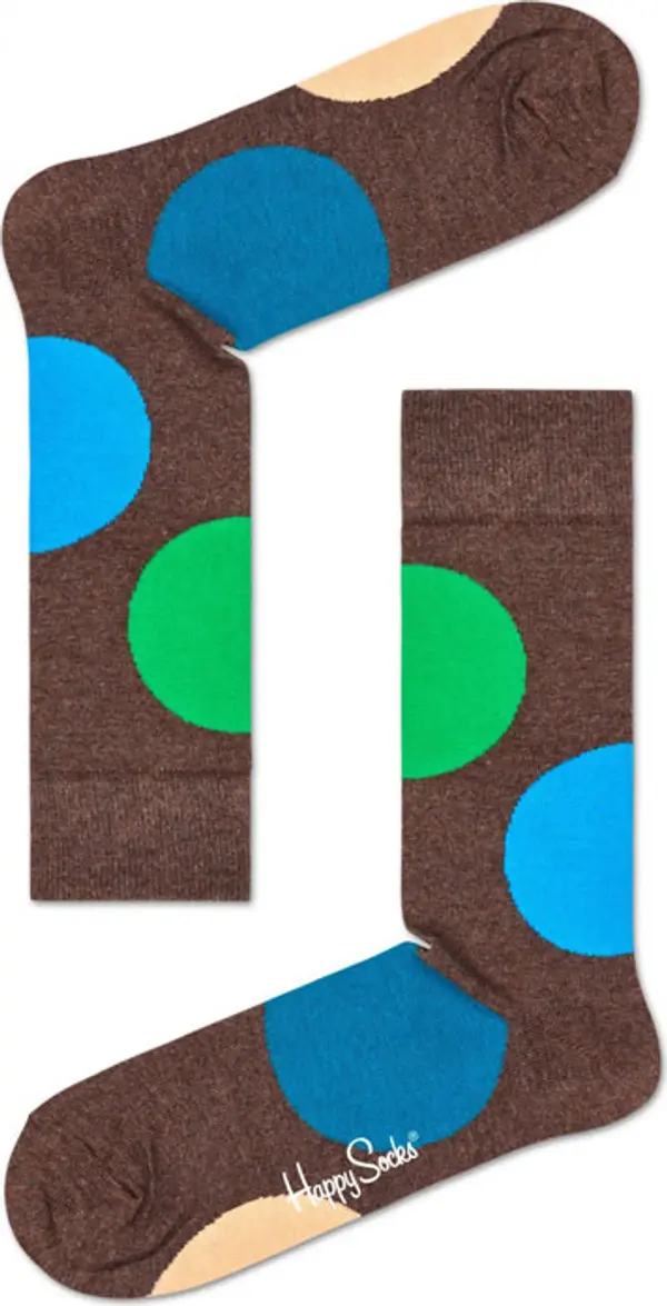 Happy Socks Happy Socks Jumbo Dot Sock Unisex - Чорапи Happy Socks - Кафяв - JUB01-8500-4-7 - Size: 4-7
