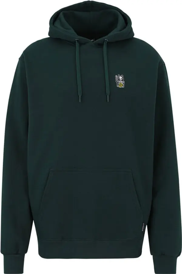 IrieDaily IrieDaily Bone Cat Hoodie Мъже - Суитшърти и блузи с качулка IrieDaily - Зелен - 215D561-435-M - Size: M