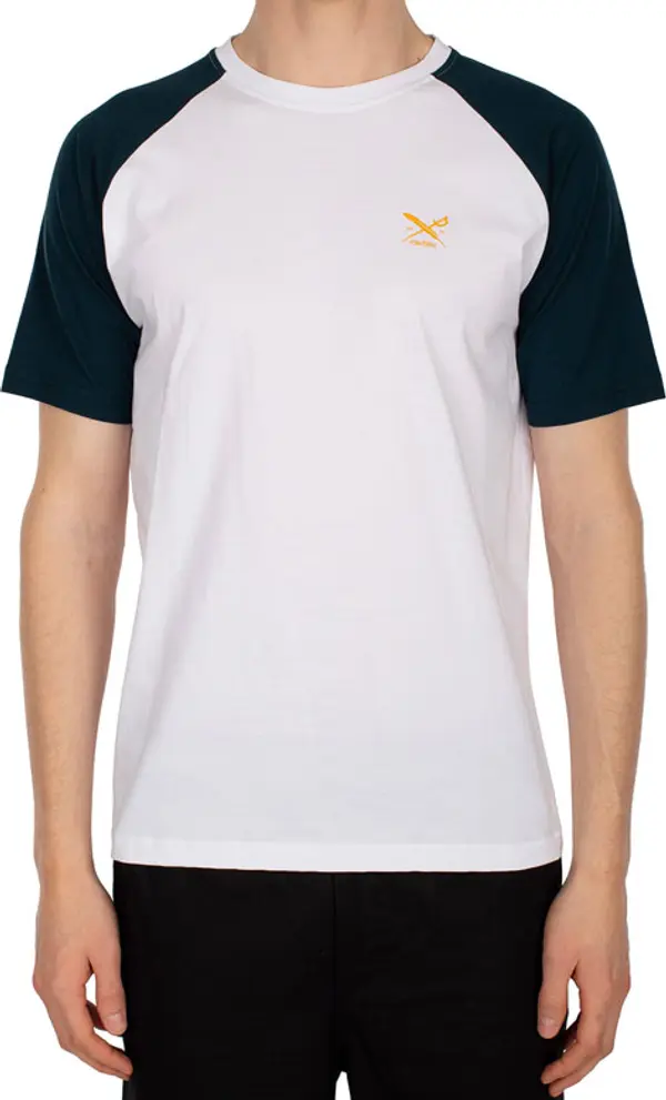 IrieDaily IrieDaily Chestflag Raglan Tee Мъже - Тениски IrieDaily - Бял - 113B570-710-XL - Size: XL