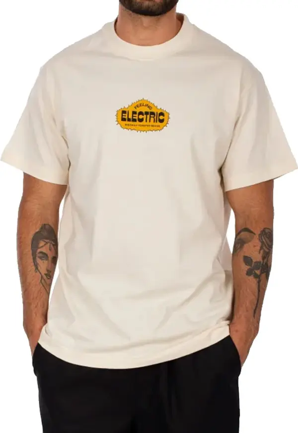 IrieDaily IrieDaily Coffeelectric Tee Мъже - Тениски IrieDaily - Бял - 114B535-514-L - Size: L