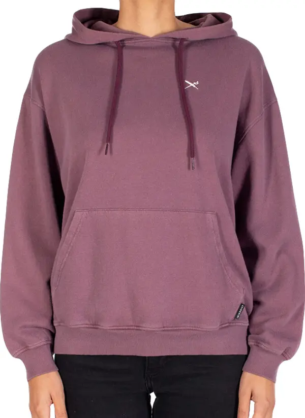 IrieDaily IrieDaily Flagli Hoodie - Aubergine Жени - Суитшърти и блузи с качулка IrieDaily - Лилав - 262B380-292-S - Size: S