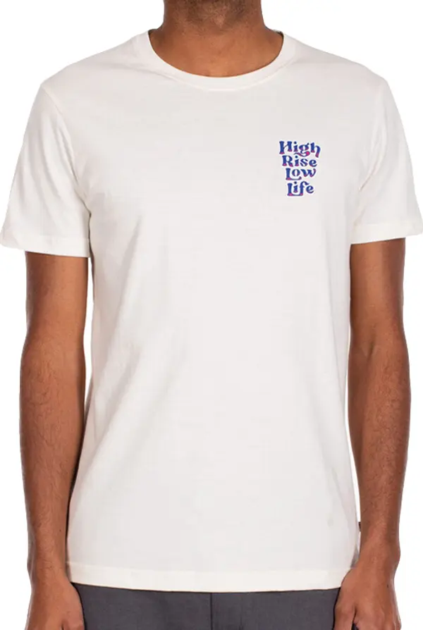 IrieDaily IrieDaily High Rise Low Life Tee Мъже - Тениски IrieDaily - Бял - 112B396-707-XL - Size: XL