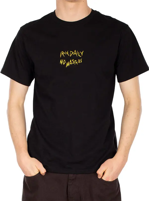 IrieDaily IrieDaily No Masters T-Shirt Black Мъже - Тениски IrieDaily - Черен - 114D311-700-L - Size: L