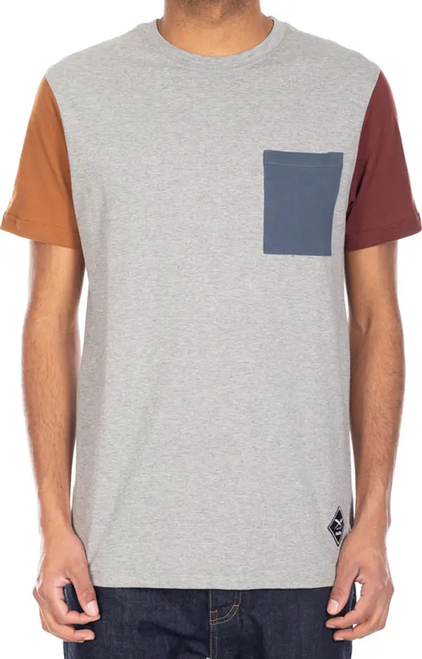 IrieDaily IrieDaily Nomadic Pocket Tee Мъже - Тениски IrieDaily - Сив - 110D381-709-XL - Size: XL