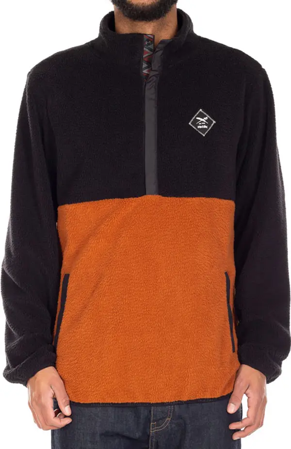 IrieDaily IrieDaily On Top Troyer Мъже - Суитшърти и блузи с качулка IrieDaily - Кафяв - 210D351-551-L - Size: L