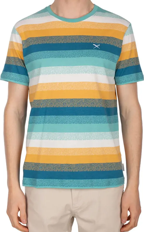 IrieDaily IrieDaily Pixelize Tee Green Blue Мъже - Тениски IrieDaily - Син - 113B375-420-L - Size: L