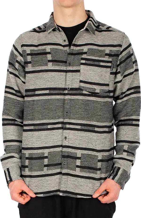 IrieDaily IrieDaily Santania Shirt Black White Мъже - Суитшърти и блузи с качулка IrieDaily - Черен - 5198340-715-L - Size: L