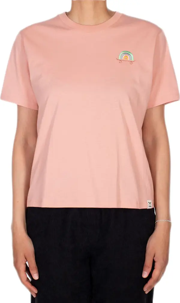 IrieDaily IrieDaily Skate Heart Tee Жени - Тениски IrieDaily - Розов - 162D563-238-XS - Size: XS