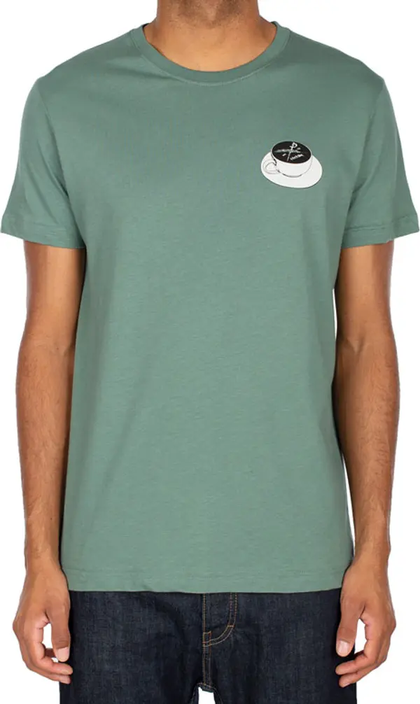 IrieDaily IrieDaily Slowpresso Tee Jungle Green Мъже - Тениски IrieDaily - Зелен - 113B390-467-L - Size: L
