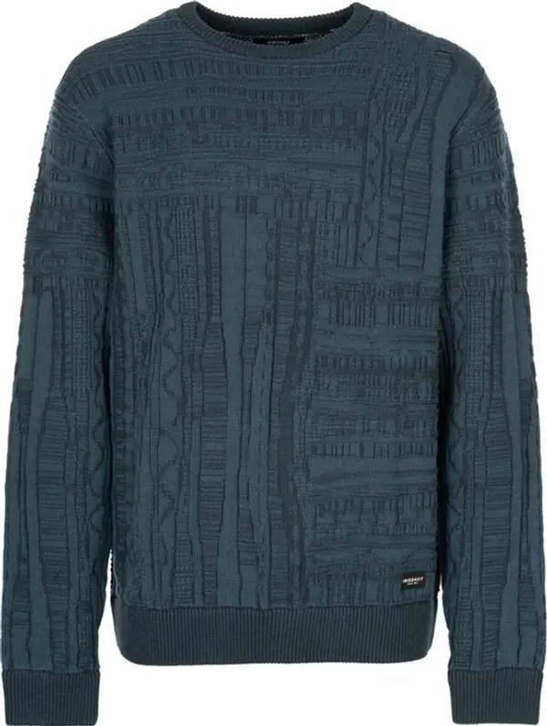 IrieDaily IrieDaily Theo Structure Knit Мъже - Суитшърти и блузи с качулка IrieDaily - Син - 615D231-464-M - Size: M