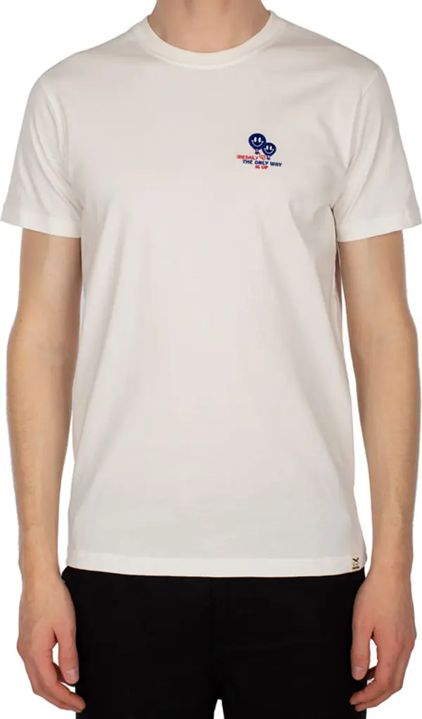IrieDaily IrieDaily Way Up Emb Tee Off White Мъже - Тениски IrieDaily - Бял - 113B440-707-L - Size: L