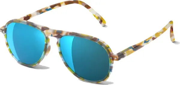 Izipizi IZIPIZI SUN I Blue Tortoise Mirror Unisex - Слънчеви очила Izipizi - Многоцветен - SLMSIC30-00-One-size - Size: One size