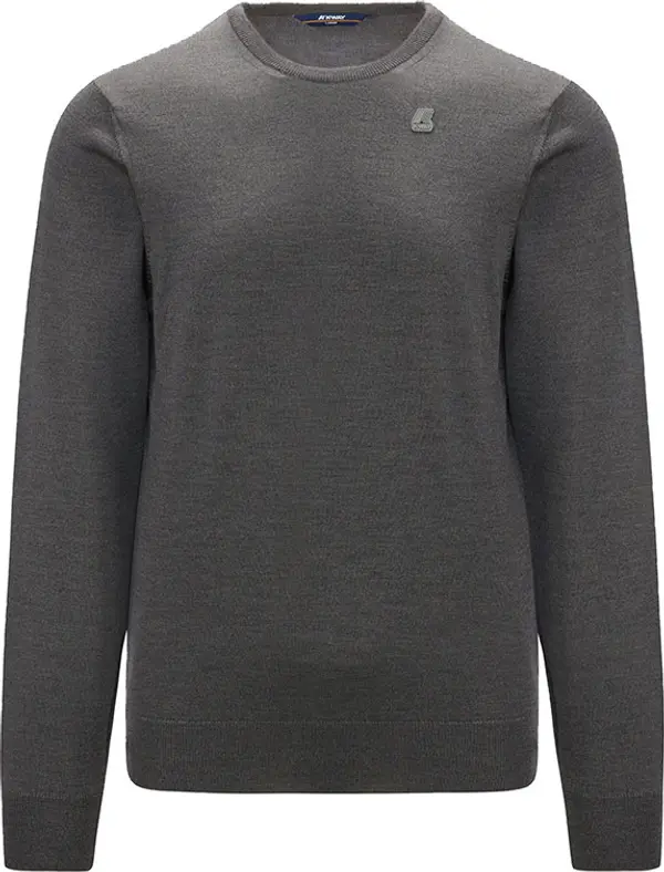 K-WAY K-Way Sebastien Merino Grey MD Mel Мъже - Суитшърти и блузи с качулка K-WAY - Сив - K6113BW-48M-L - Size: L