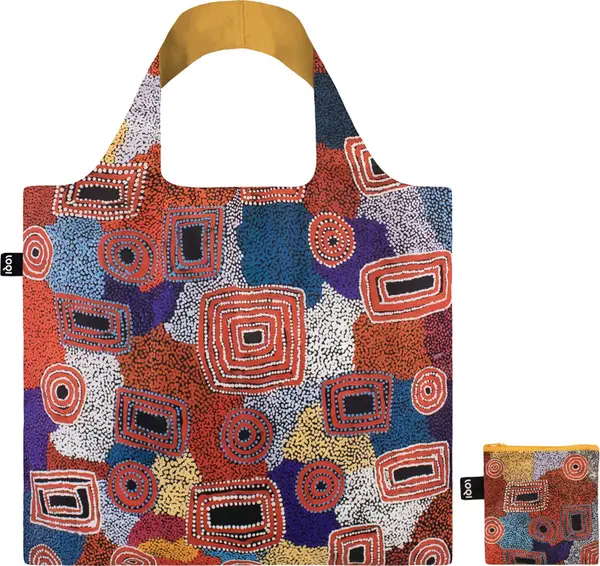 LOQI Loqi Ada Nangala Dixon - Water Dreaming Red Recycled Bag Unisex - Раници и чанти LOQI - Многоцветен - AD.WD-One-size - Size: One size