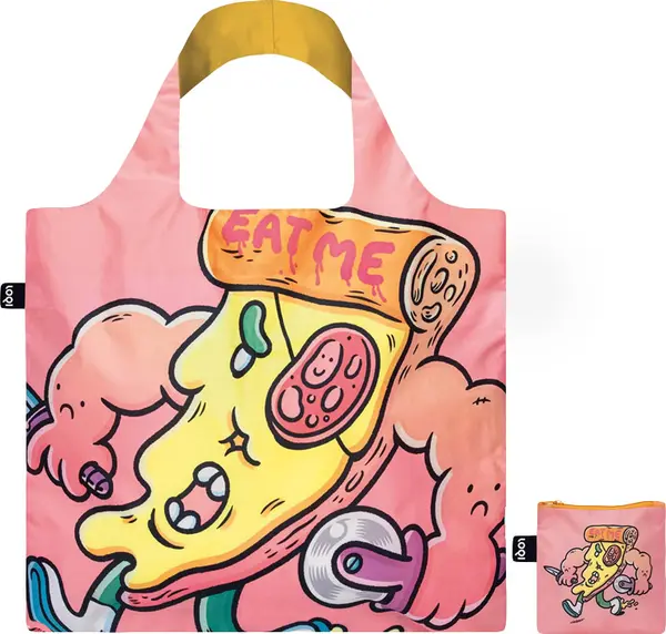 LOQI Loqi Brosmind - Slasher the Slice Recycled Bag Unisex - Раници и чанти LOQI - Многоцветен - BR.SS-One-size - Size: One size