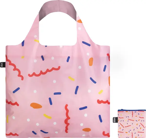 LOQI Loqi Céleste Wallaert - Confetti Bag Unisex - Раници и чанти LOQI - Розов - CW.CO-One-size - Size: One size