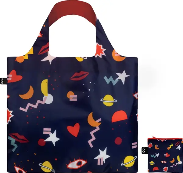 LOQI Loqi Céleste Wallaert - Night Night Bag Unisex - Раници и чанти LOQI - Розов - CW.NN-One-size - Size: One size