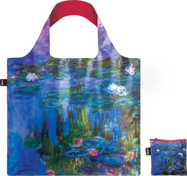 LOQI Loqi Claude Monet - Water Lilies Recycled Bag Unisex - Раници и чанти LOQI - Син - MO.WL.R-One-size - Size: One size