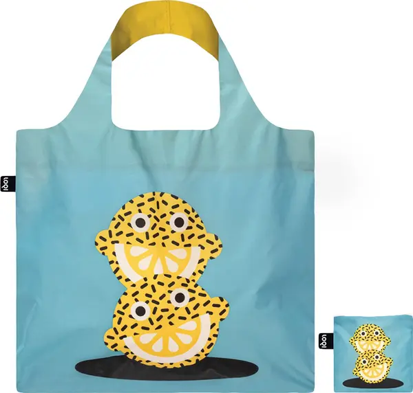 LOQI Loqi Daniel Ramírez Pérez - Lucky Lemons Recycled Bag Unisex - Раници и чанти LOQI - Син - DR.LL-One-size - Size: One size