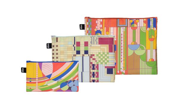 Loqi Loqi Frank Lloyd Wright - Saguaro Forms, Old Fashion Windows, March Balloons Recycled Zip Pockets