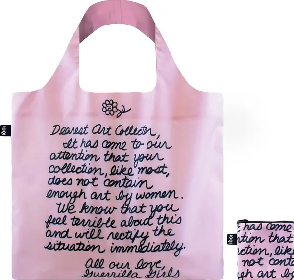 LOQI Loqi Guerrilla Girls - Dearest Art Collector Recycled Bag Unisex - Раници и чанти LOQI - Розов - GG.DC-One-size - Size: One size